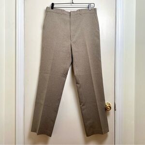 Vintage Haggar Men's Pleated Tan Brown Dress Pants
